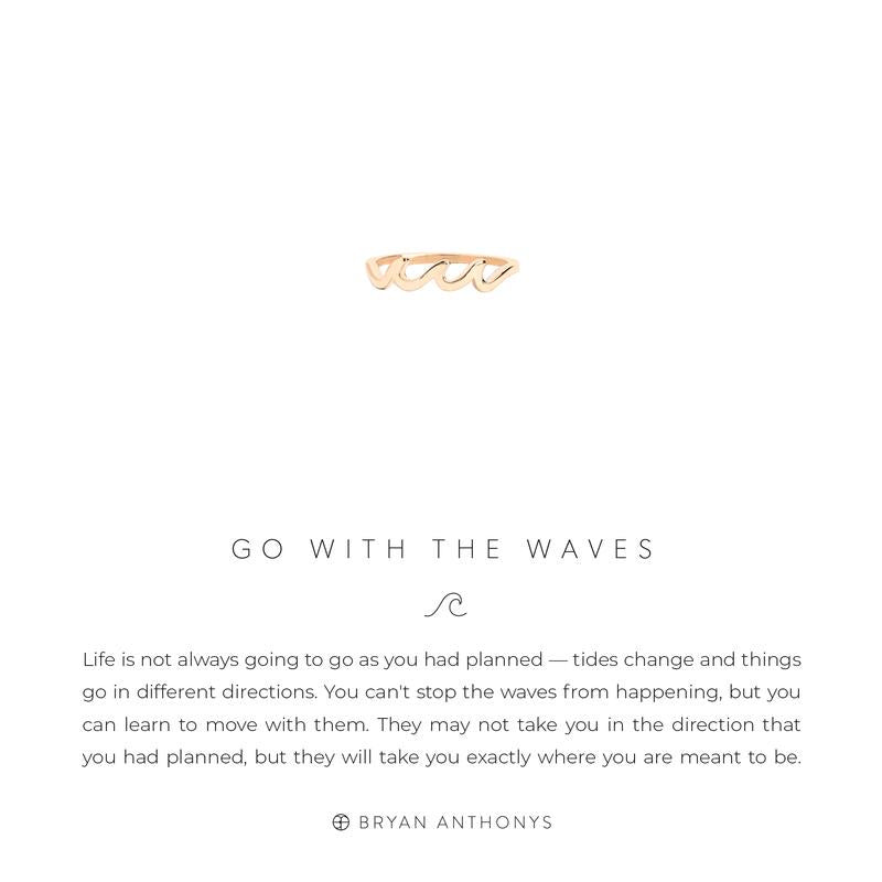 Go With The Waves Gold Ring by Bryan Anthonys