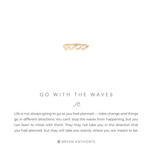 Go With The Waves Gold Ring by Bryan Anthonys