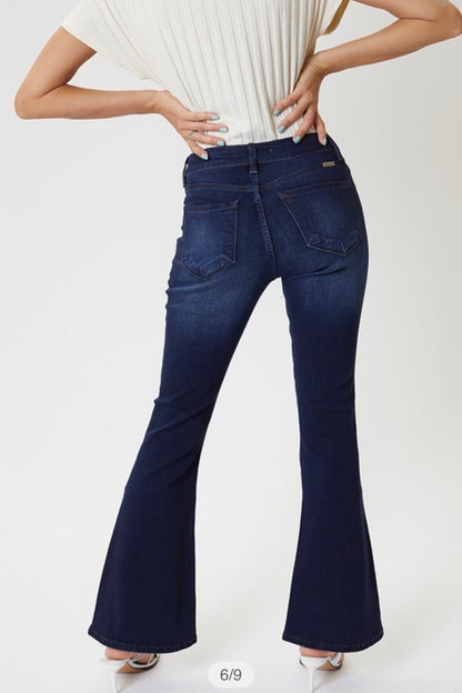 KanCan Mid Rise Flare Jeans - Petite