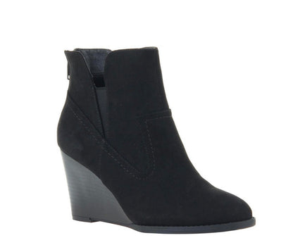 Madeline FantasyLand Black Wedge Booties