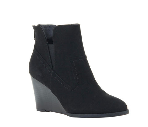 Madeline FantasyLand Black Wedge Booties