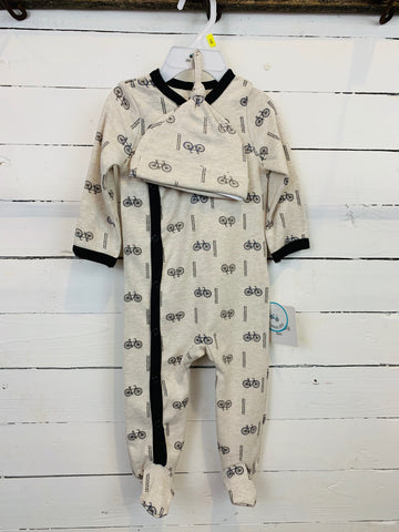 Bicycle Baby Onesie and Baby Hat- Kids