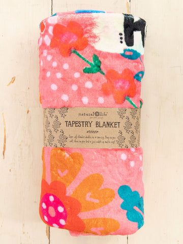 Tapestry Blanket Live Happy