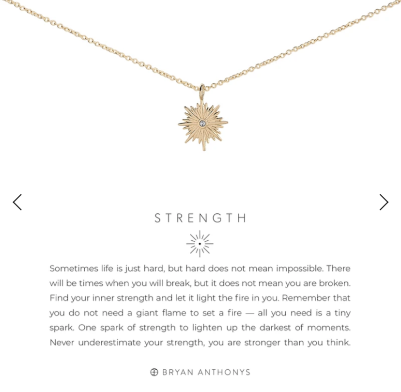 Strength Necklace by Bryan Anthonys