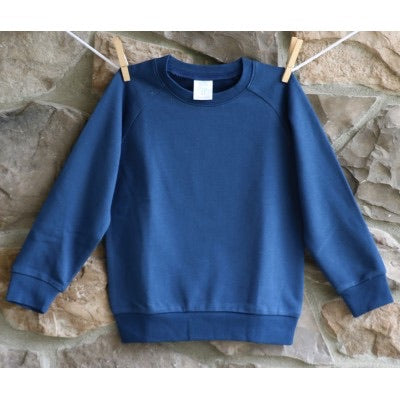 Unisex Kids Navy Long Sleeve Sweatshirt