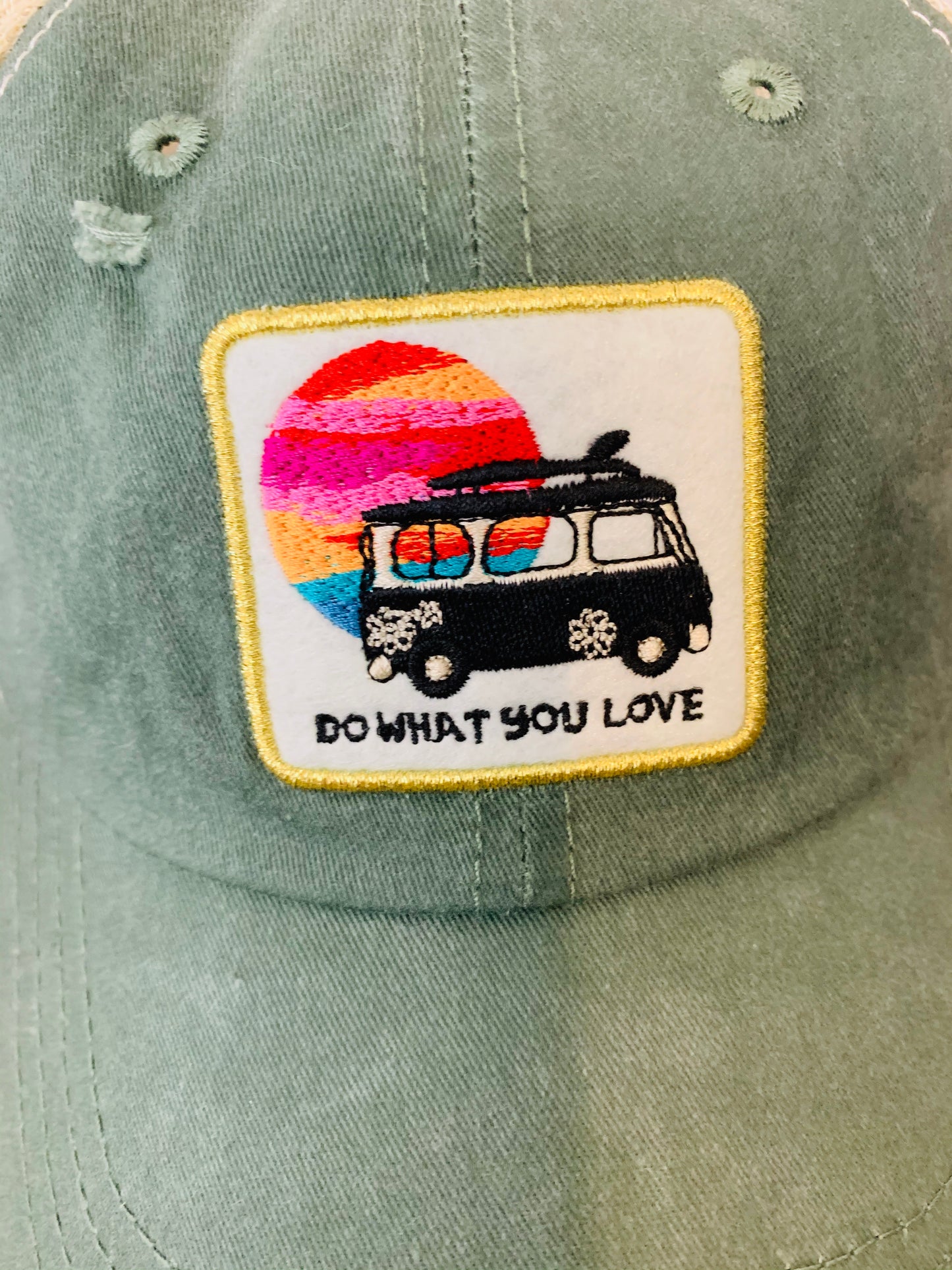 Natural Life Green Bus Mesh Back Cap Hat