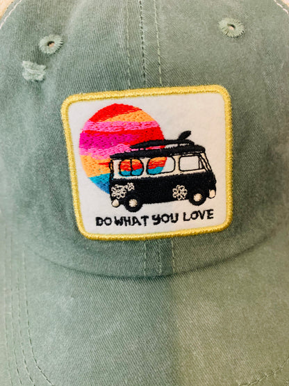Natural Life Green Bus Mesh Back Cap Hat