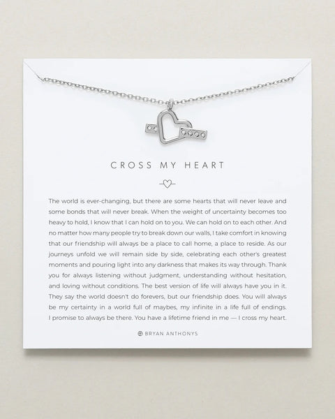 Cross My Heart Necklace by Bryan Anthonys