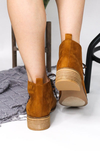 Cognac Totes Booties - Corkys