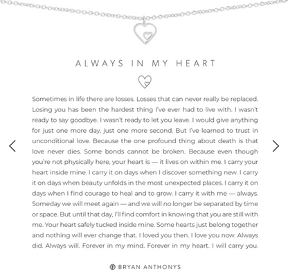 Always In My Heart Necklace by Bryan Anthonys