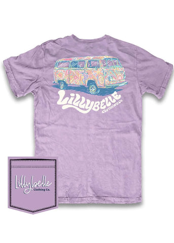 Lillybelle VW Van Lilac Tee T-shirt