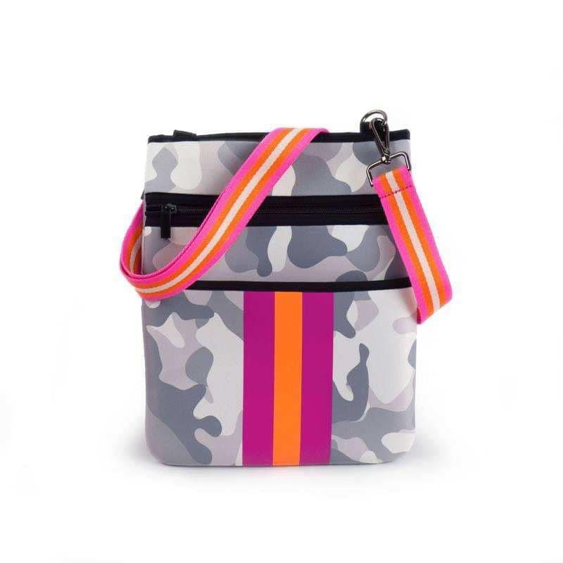 Crossbody Neoprene Light Grey Camo Bag