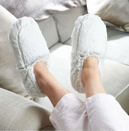 Marshmallow Gray Warmies Slippers