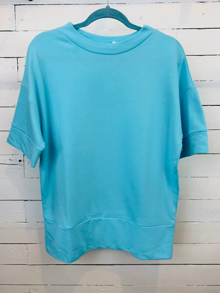 Turquoise Short Sleeve Top