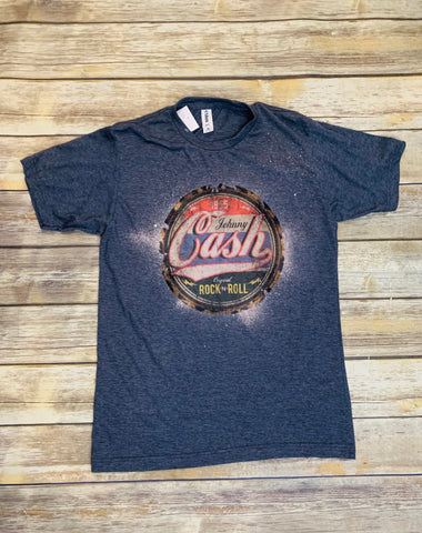 Johnny Cash Bleached and Distressed Tee
