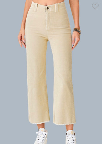 Lightweight Corduroy Crop Pants