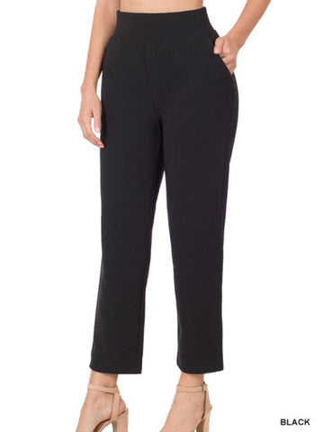Black Pull On Dress Pants