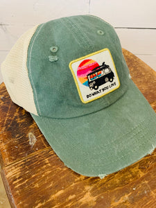 Natural Life Green Bus Mesh Back Cap Hat