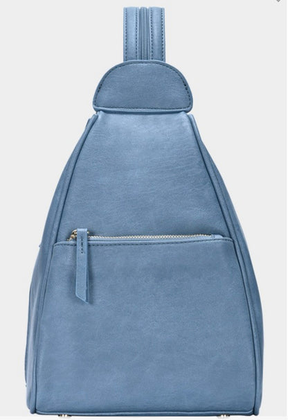 Leather Sling Backpack
