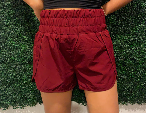 Maroon Athletic Shorts