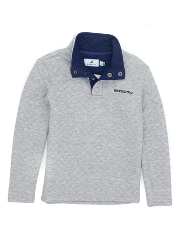 Club Pullover Light Heather Gray- Kids