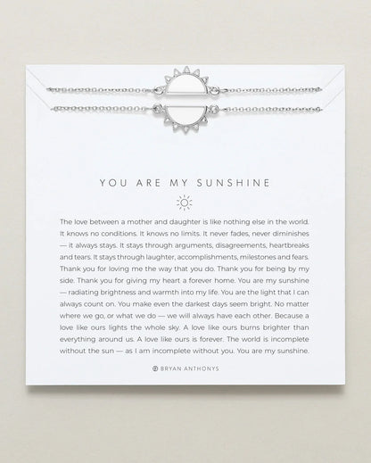 You Are My Sunshine Necklace Set by Bryan Anthonys