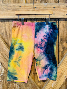 Multi Color Tie Dye Biker Shorts