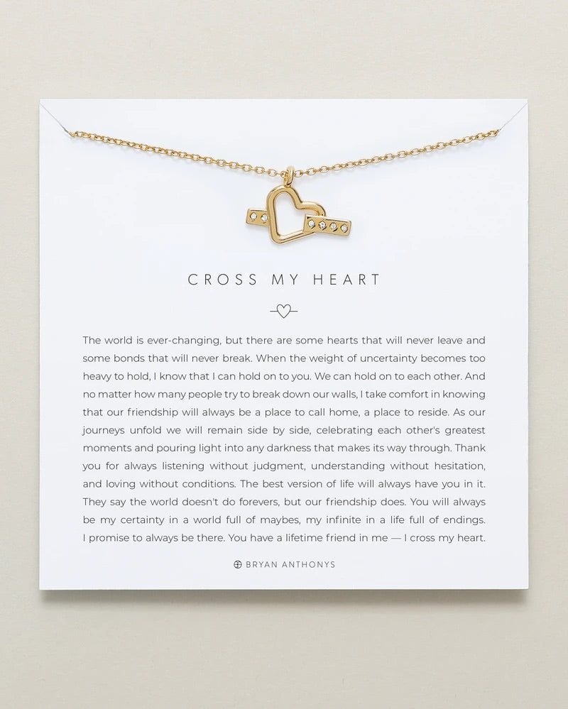 Cross My Heart Necklace by Bryan Anthonys