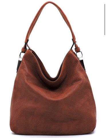 Purse with Zipper and Mesh Detail