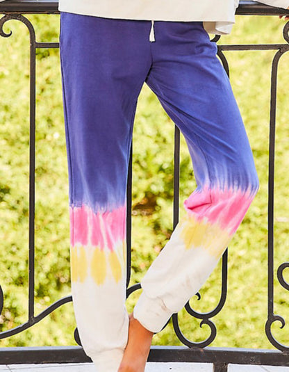 Tie Dye Waist Elastic Band Joggers