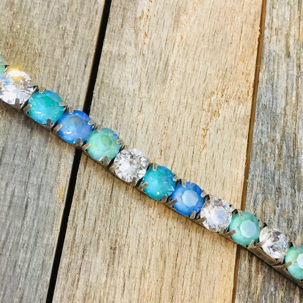 Swarosvki Crystal Shades of Blue Bracelet - BB