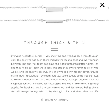 Through Thick and Thin Necklace Set by Bryan Anthonys