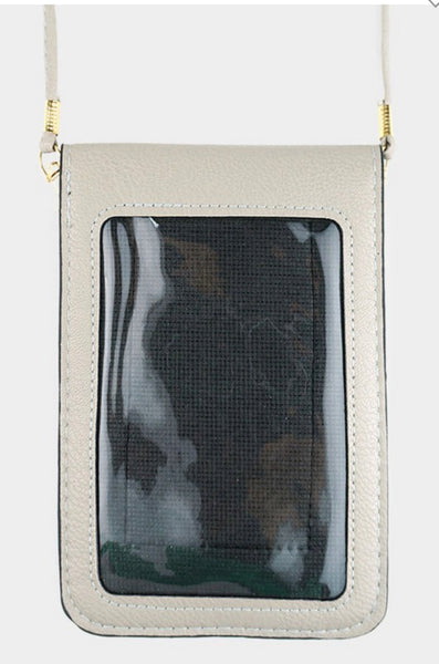 Touchscreen Window Cellphone Crossbody Bag