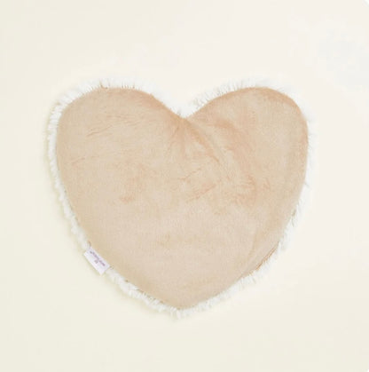 Marshmallow Brown Warmies Heart Heat Pad