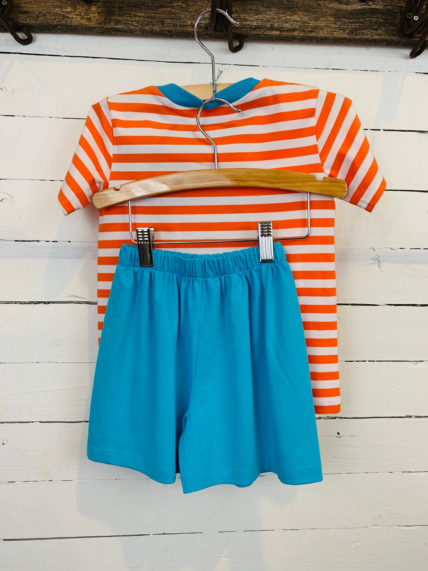 Orange and Blue Sailboat Set- Kids