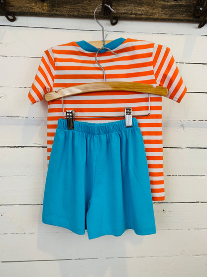 Orange and Blue Sailboat Set- Kids