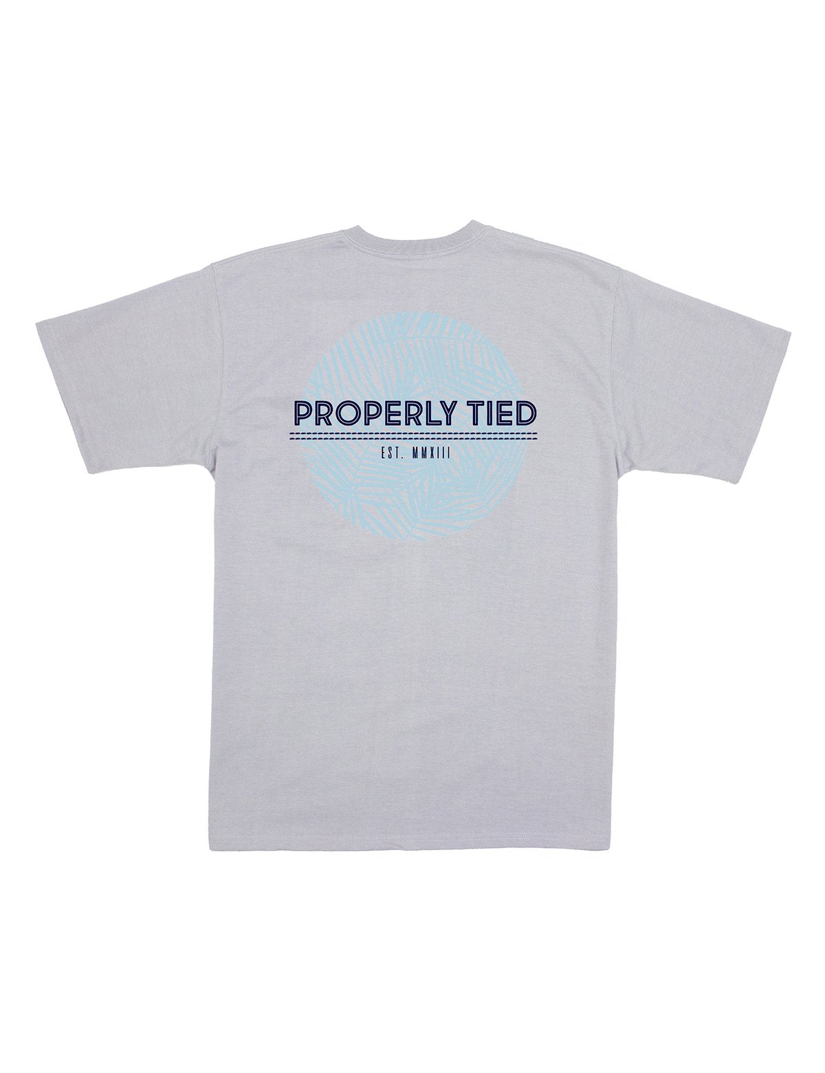 Palm Circle Logo Ice Grey Short Sleeve