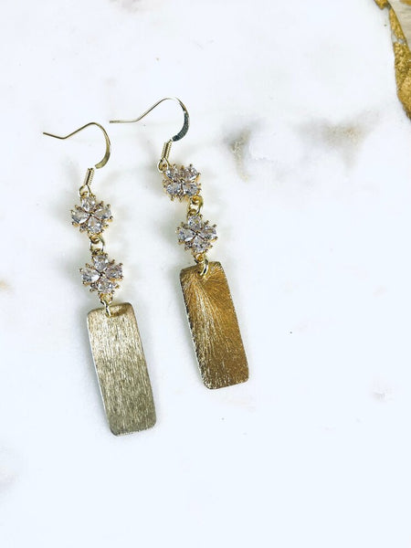 Gold & Crystal Earring