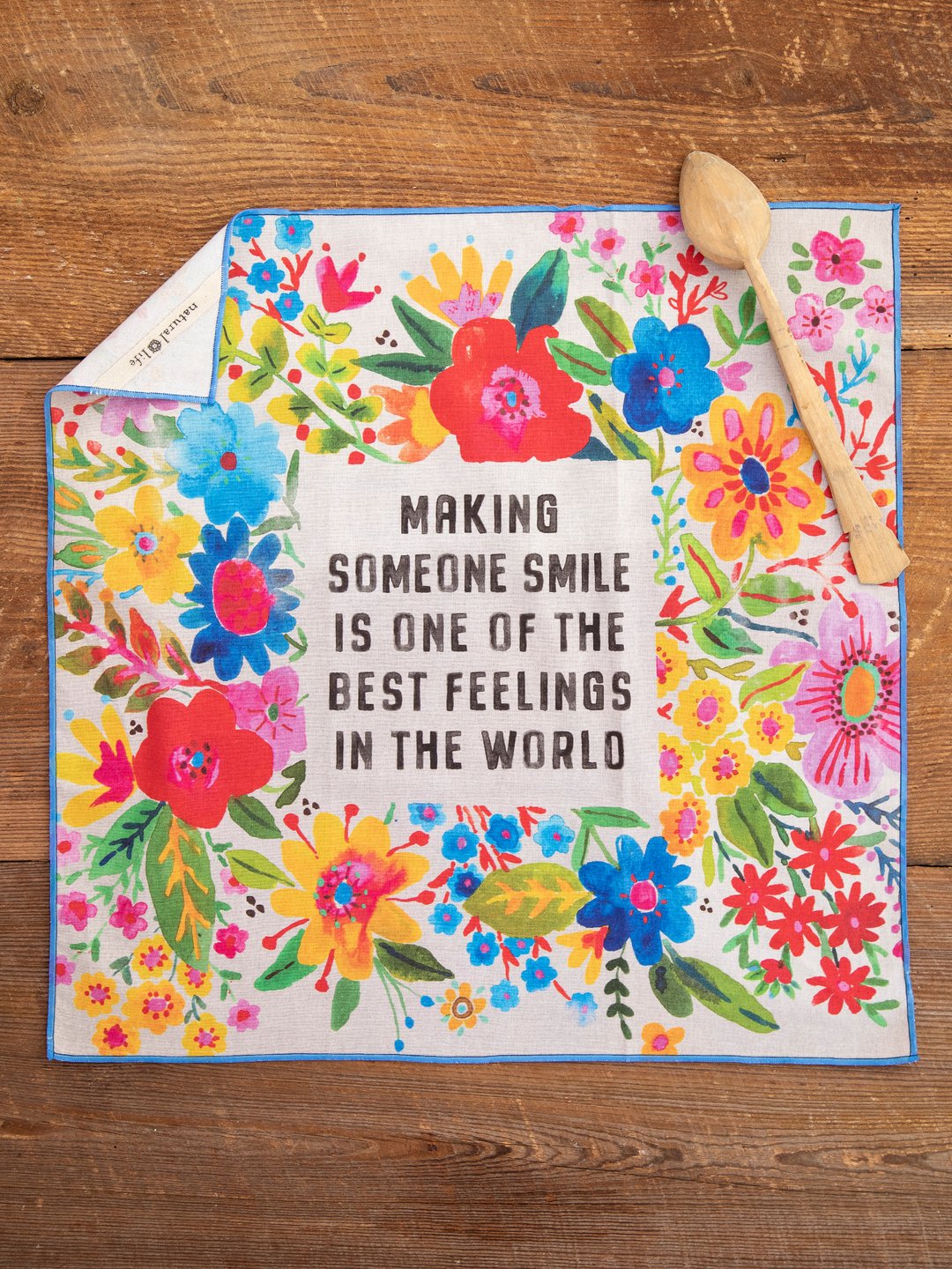 “Smiling” Cotton Dish Towel