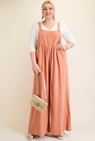 Light Mauve Overalls Jumpsuit
