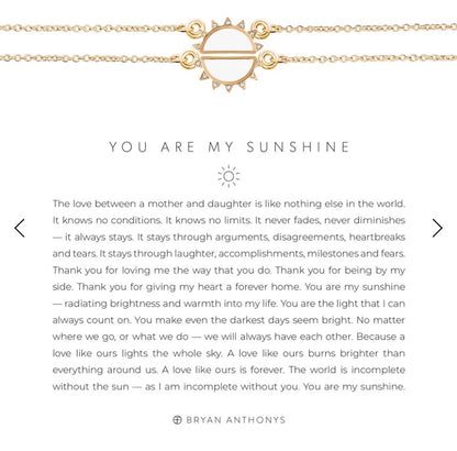 You Are My Sunshine Necklace Set by Bryan Anthonys