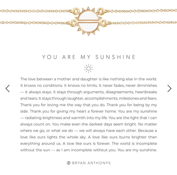 You Are My Sunshine Necklace Set by Bryan Anthonys