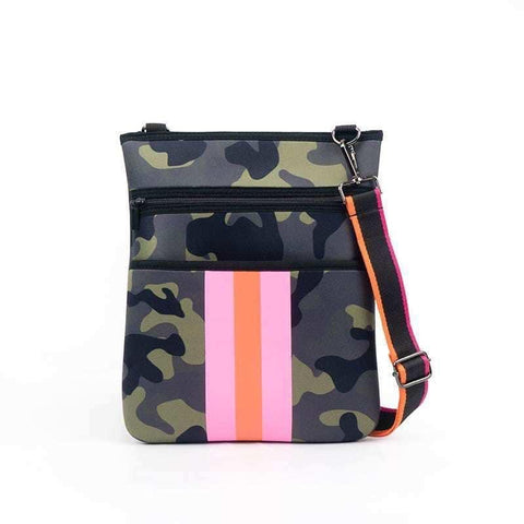 Crossbody Neoprene Green Camo Bag