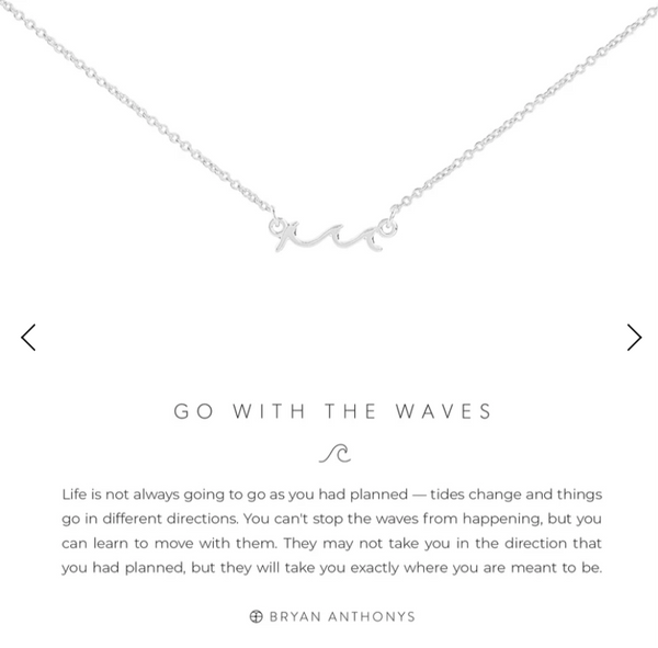 Go With The Waves Necklace by Bryan Anthonys