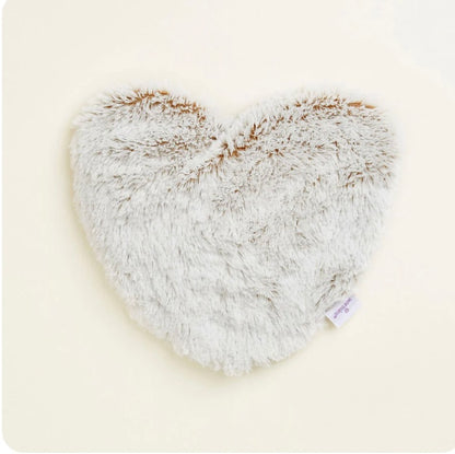 Marshmallow Brown Warmies Heart Heat Pad