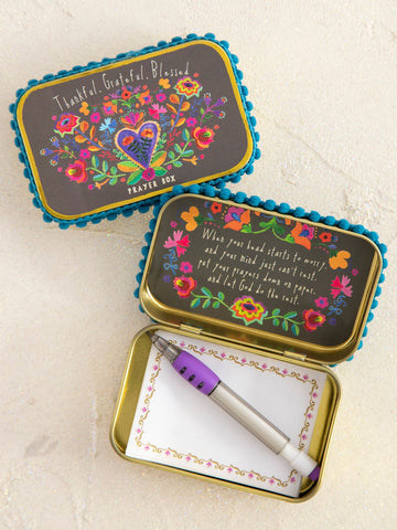 Thankful. Grateful. Blessed. Prayer Box