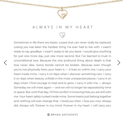Always In My Heart Necklace by Bryan Anthonys