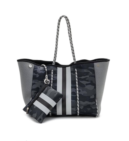 Neoprene Dark Gray Camo Bag