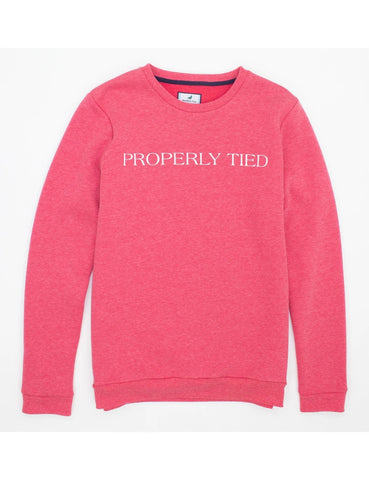Deane Printed Crew Azalea Heather