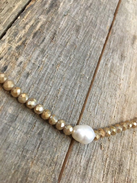 Jane Marie 16” Moonstone Necklace with Pearl